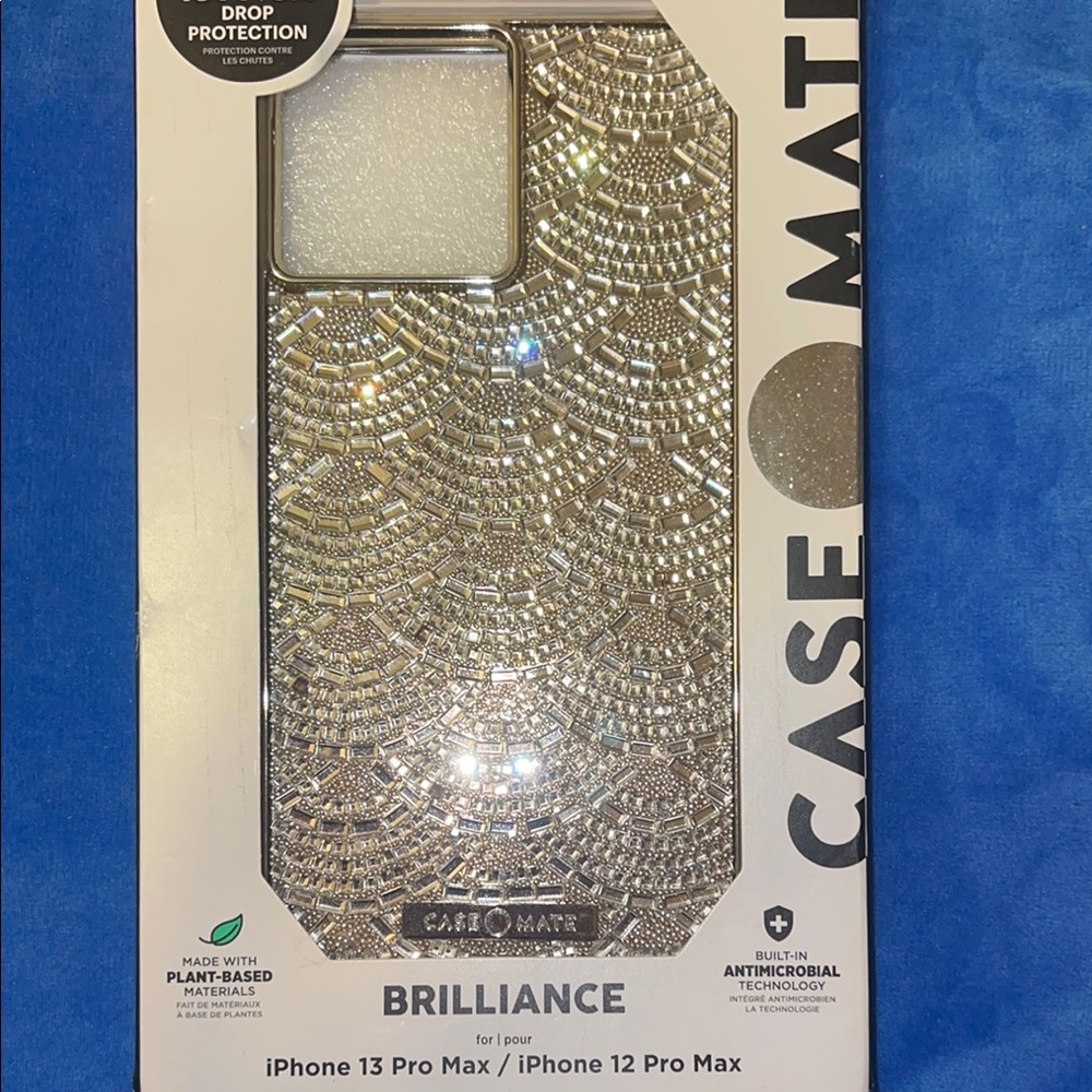 Case-Mate Brilliance Case for iPhone 13 Pro Max / iPhone 12 Pro Max - Silver